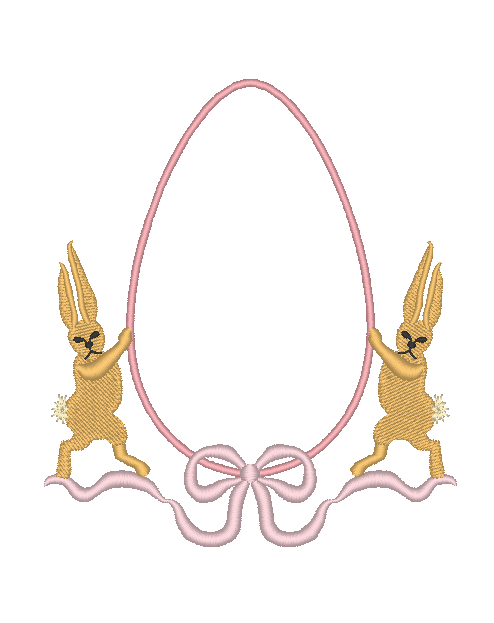 Bunnies and Egg Crest Bunnies and Egg Crest