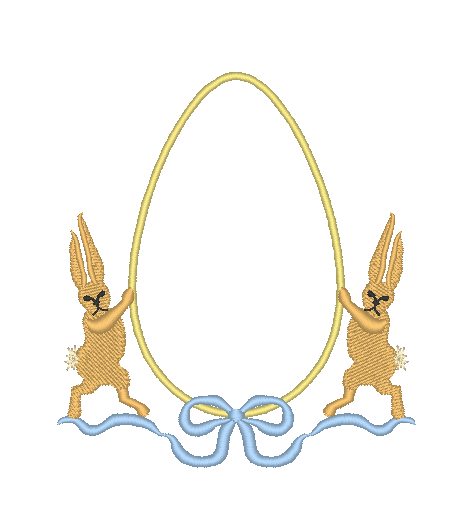 Bunnies and Egg Crest Bunnies and Egg Crest