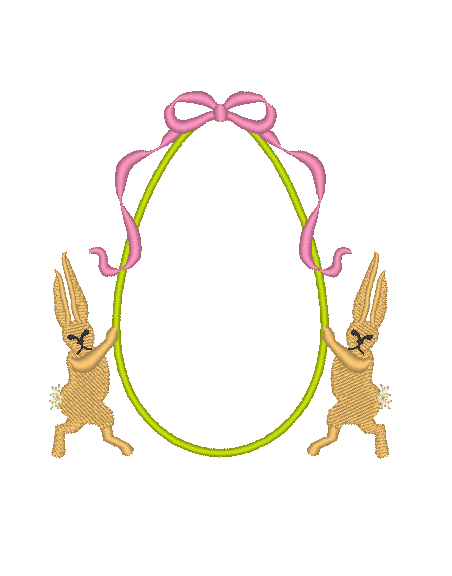 Bunnies and Egg Crest Bunnies and Egg Crest