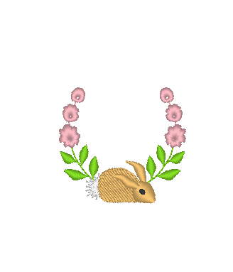 Bunny in the Garden- Tiny Bunny in the Garden- Tiny