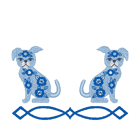 Blue and White Chinois Animals Blue and White Chinois Animals