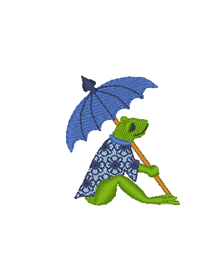 Chinois Frog with Parasol Chinois Frog with Parasol