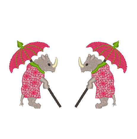 Chinois Rhino with Parasol Chinois Rhino with Parasol
