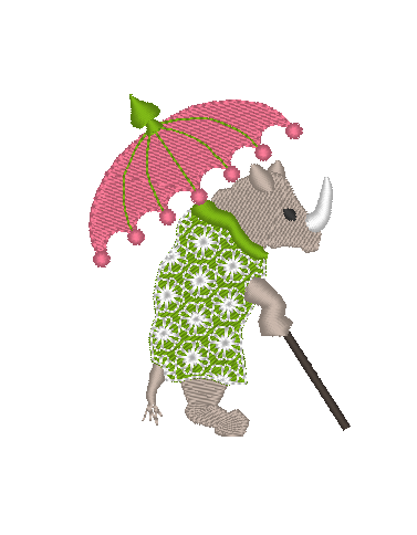 Chinois Rhino with Parasol Chinois Rhino with Parasol