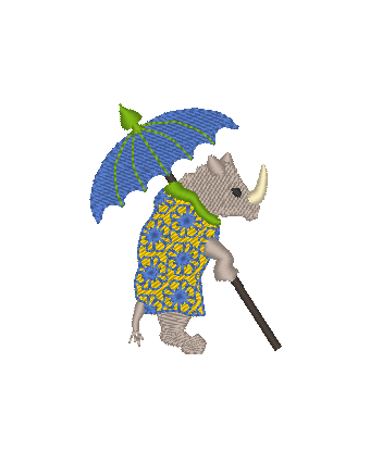 Chinois Rhino with Parasol Chinois Rhino with Parasol