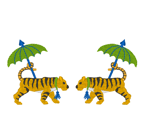 Chinois Tiger with Parasol Chinois Tiger with Parasol