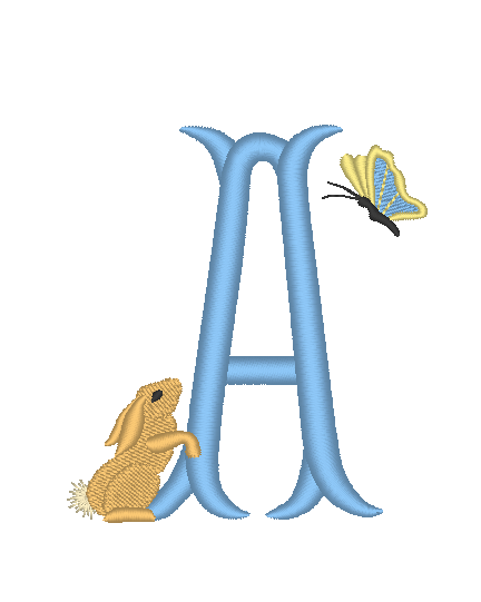 Bunny and Butterfly Bunny and Butterfly