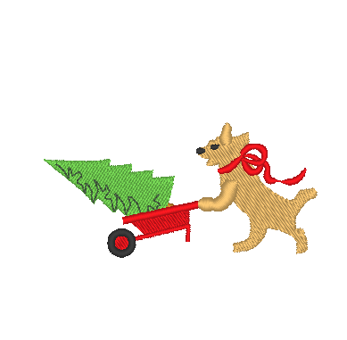 Christmas Dogs at the Tree Farm Christmas Dogs at the Tree Farm