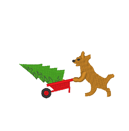 Christmas Dogs at the Tree Farm Christmas Dogs at the Tree Farm