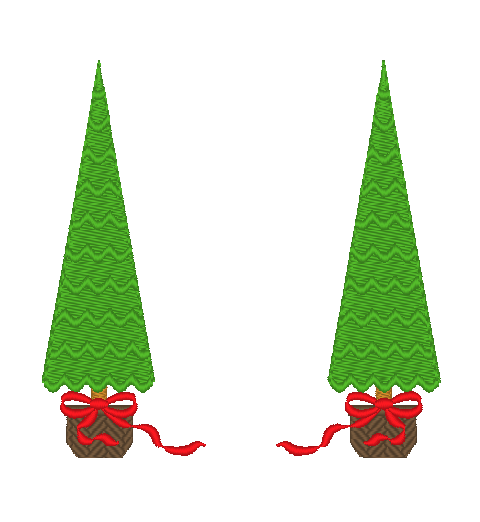 Christmas Trees in Baskets Christmas Trees in Baskets