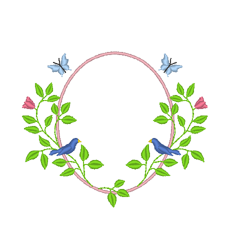 Floral Garden Oval Floral Garden Oval