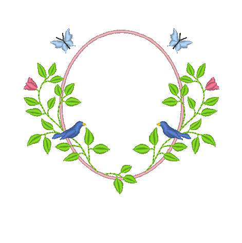 Floral Garden Oval Floral Garden Oval