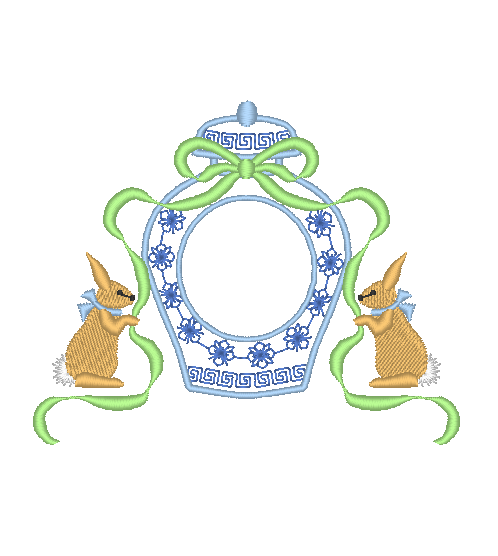 Ginger Jar and Bunnies Ginger Jar and Bunnies