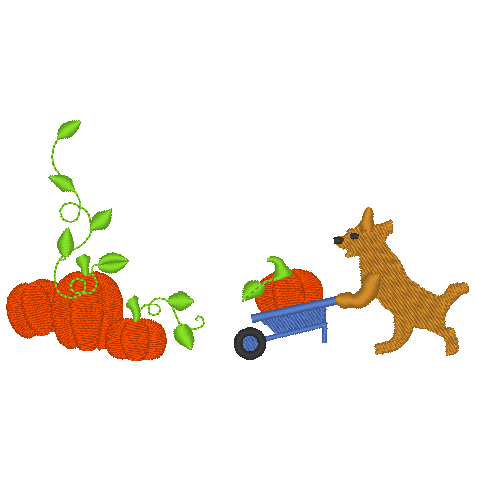 Halloween Dogs in the Garden Halloween Dogs in the Garden