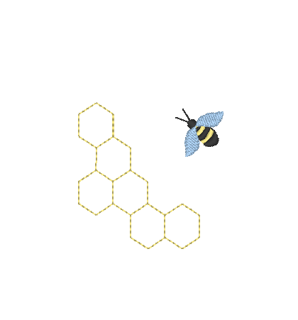 Bees in Honeycomb Bees in Honeycomb