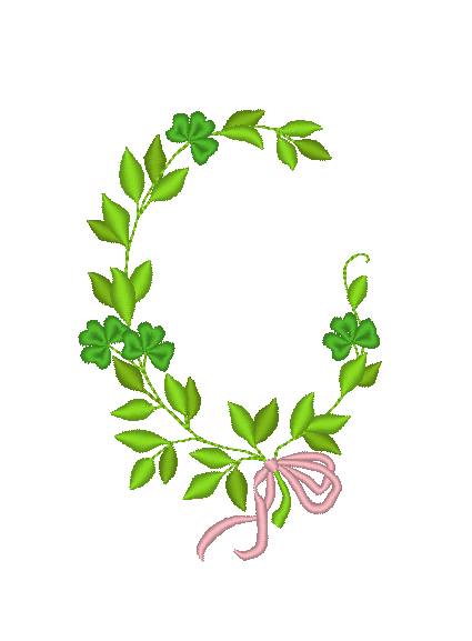 Leaf and Shamrock Oval Leaf and Shamrock Oval