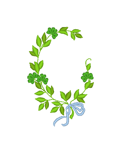Leaf and Shamrock Oval Leaf and Shamrock Oval