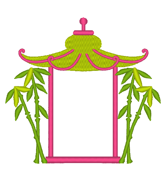 Pagoda with Bamboo Pagoda with Bamboo