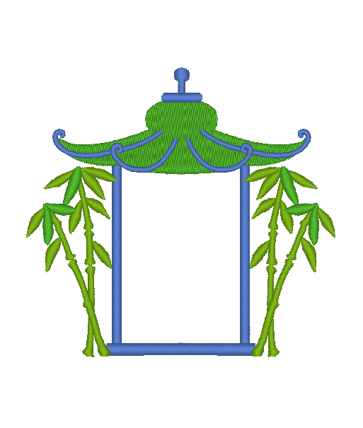 Pagoda with Bamboo Pagoda with Bamboo