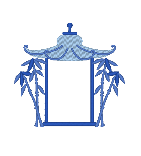 Pagoda with Bamboo Pagoda with Bamboo