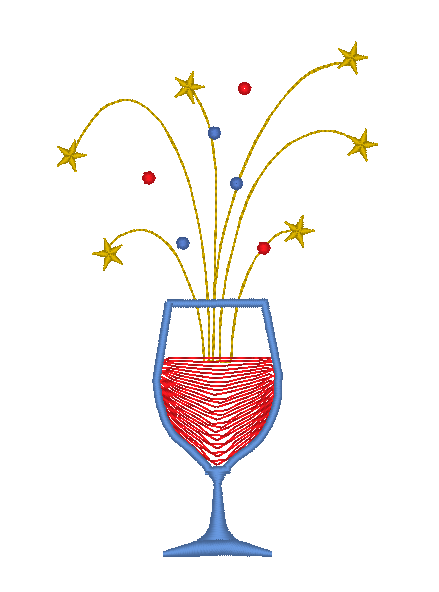 Red, Wine and Blue Red, Wine and Blue