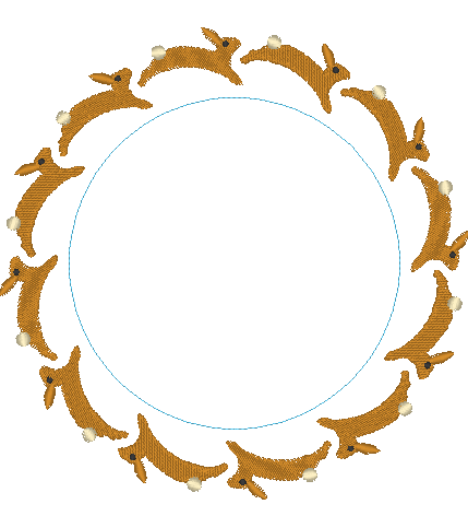 Running Bunny Circle Large Running Bunny Circle Large