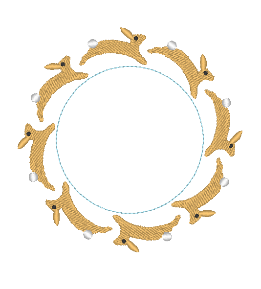 Running Bunny Circle Running Bunny Circle