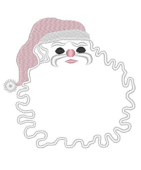 Santa Face Monogram Frame Santa Face Monogram Frame