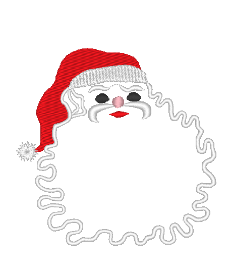 Santa Face Monogram Frame Santa Face Monogram Frame