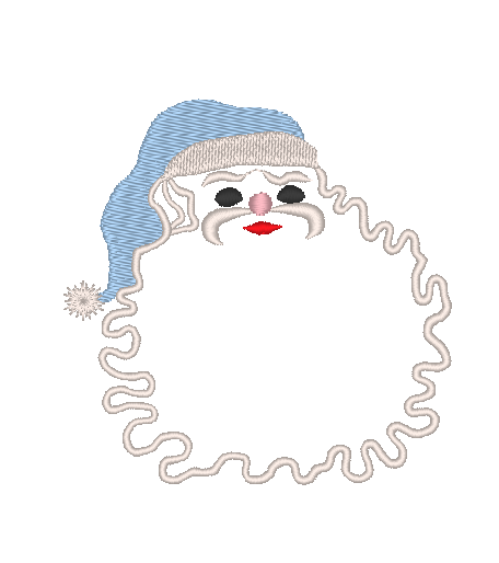 Santa Face Monogram Frame Santa Face Monogram Frame