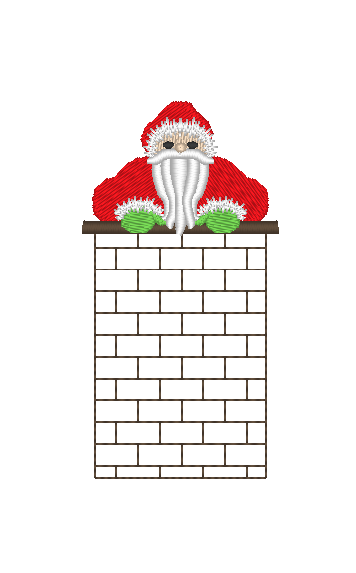 Santa in the Chimney Santa in the Chimney