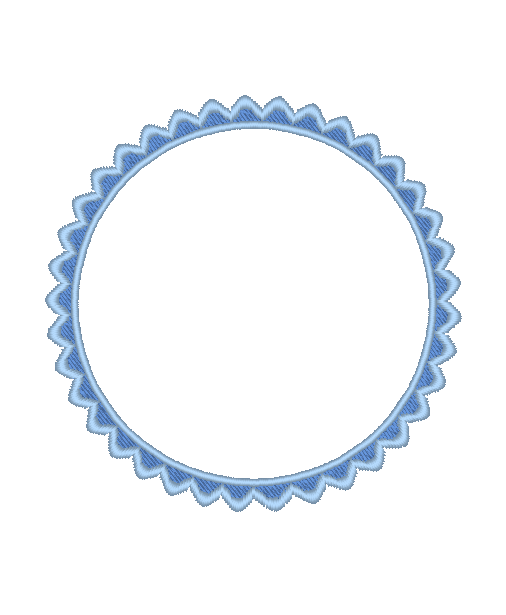 Scallop Circle Filled Scallop Circle Filled