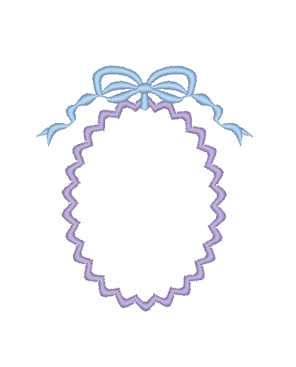 Scalloped Oval Scalloped Oval