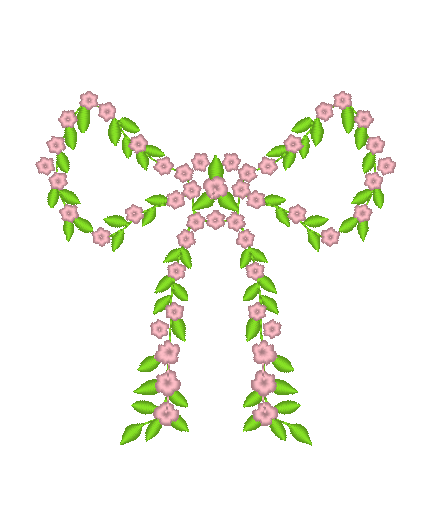 Spring Flowers Bow Spring Flowers Bow