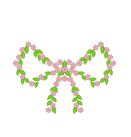 Spring Flowers Bow Spring Flowers Bow