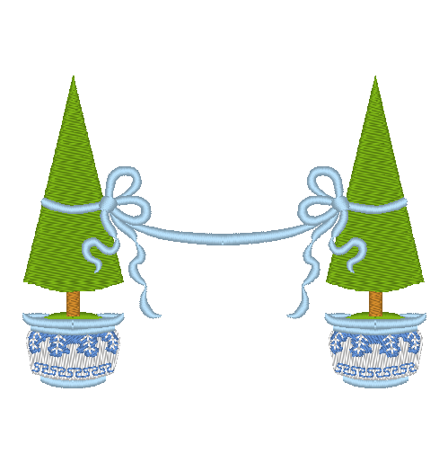 Trees in Chinois Pots Trees in Chinois Pots