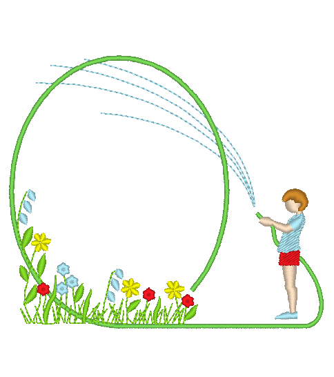 Watering the Flowers Watering the Flowers