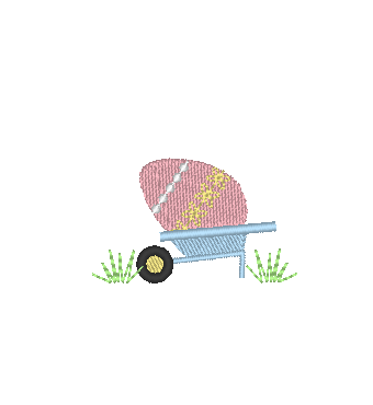 Easter Dog in the Garden Easter Dog in the Garden