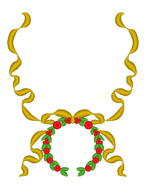 Wreath with Ribbon Wreath with Ribbon