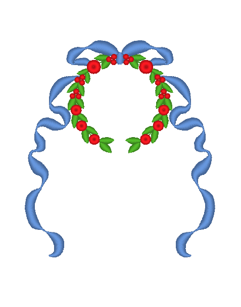 Wreath with Ribbon Wreath with Ribbon