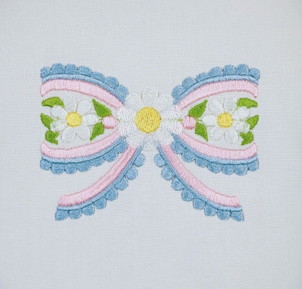 Ruffled Floral Bow Ruffled Floral Bow