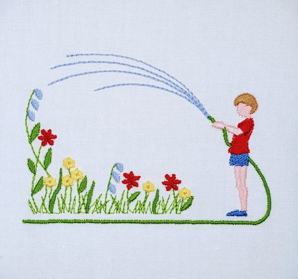 Watering the Flowers Watering the Flowers