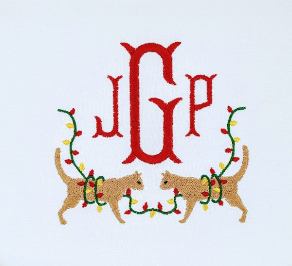 Cats with Christmas Lights Cats with Christmas Lights