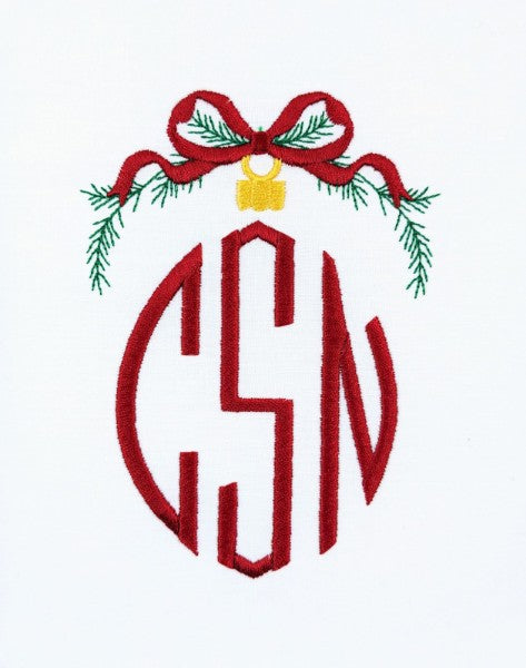 Ornament Monogram Topper Ornament Monogram Topper