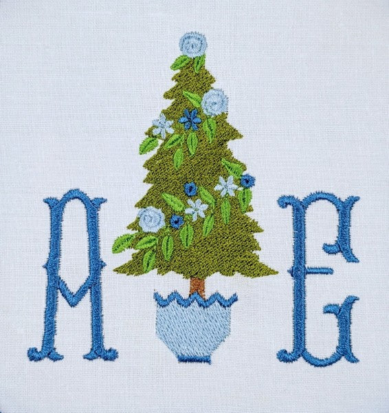 Floral Garland Christmas Tree Floral Garland Christmas Tree