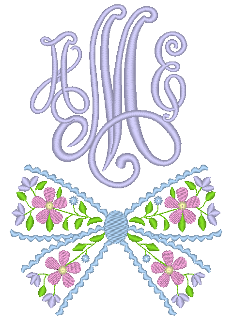 Floral Bow Large Floral Bow Large