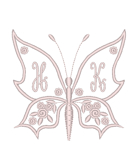 Butterfly Monogram Frame Butterfly Monogram Frame
