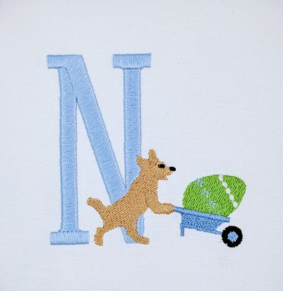 Easter Dog in the Garden Easter Dog in the Garden