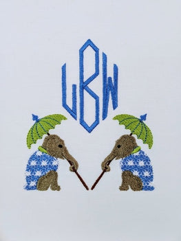 Chinois Elephant with Parasol