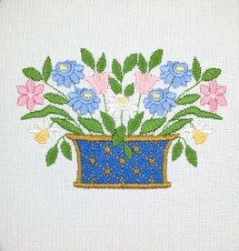 Flowers in Wire Basket
